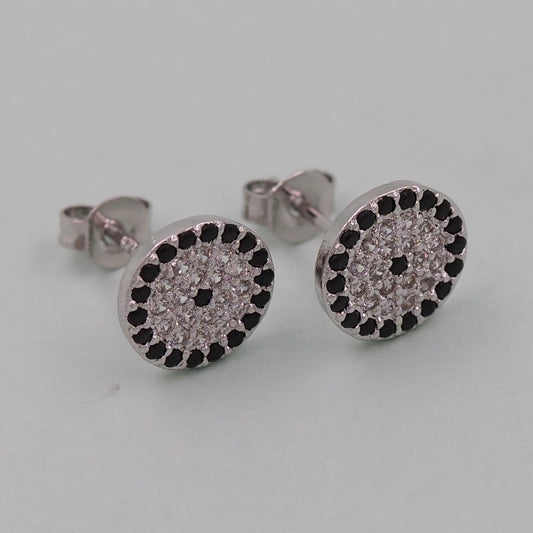 1pair 18K Gold Filled Evil Eye Earrings,Gold Earrings,Dainty Earrings