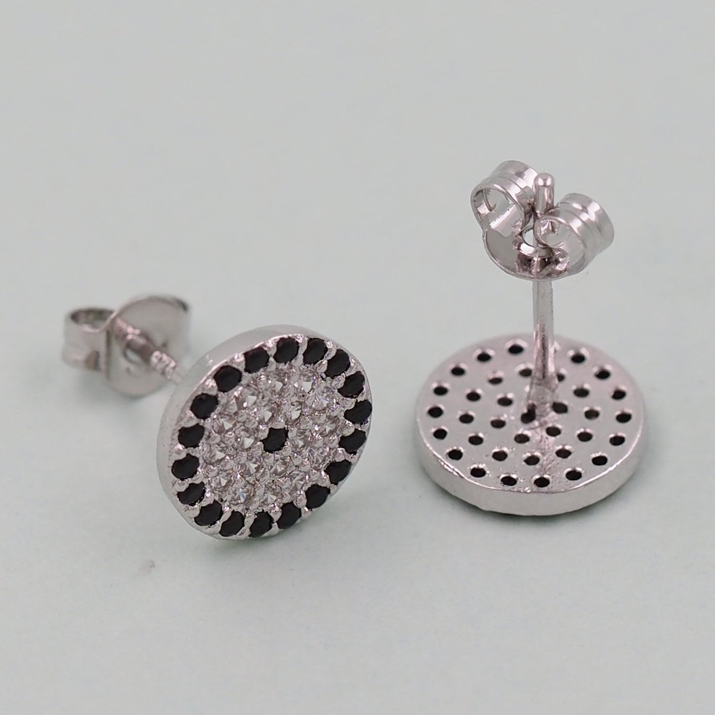 1pair 18K Gold Filled Evil Eye Earrings,Gold Earrings,Dainty Earrings