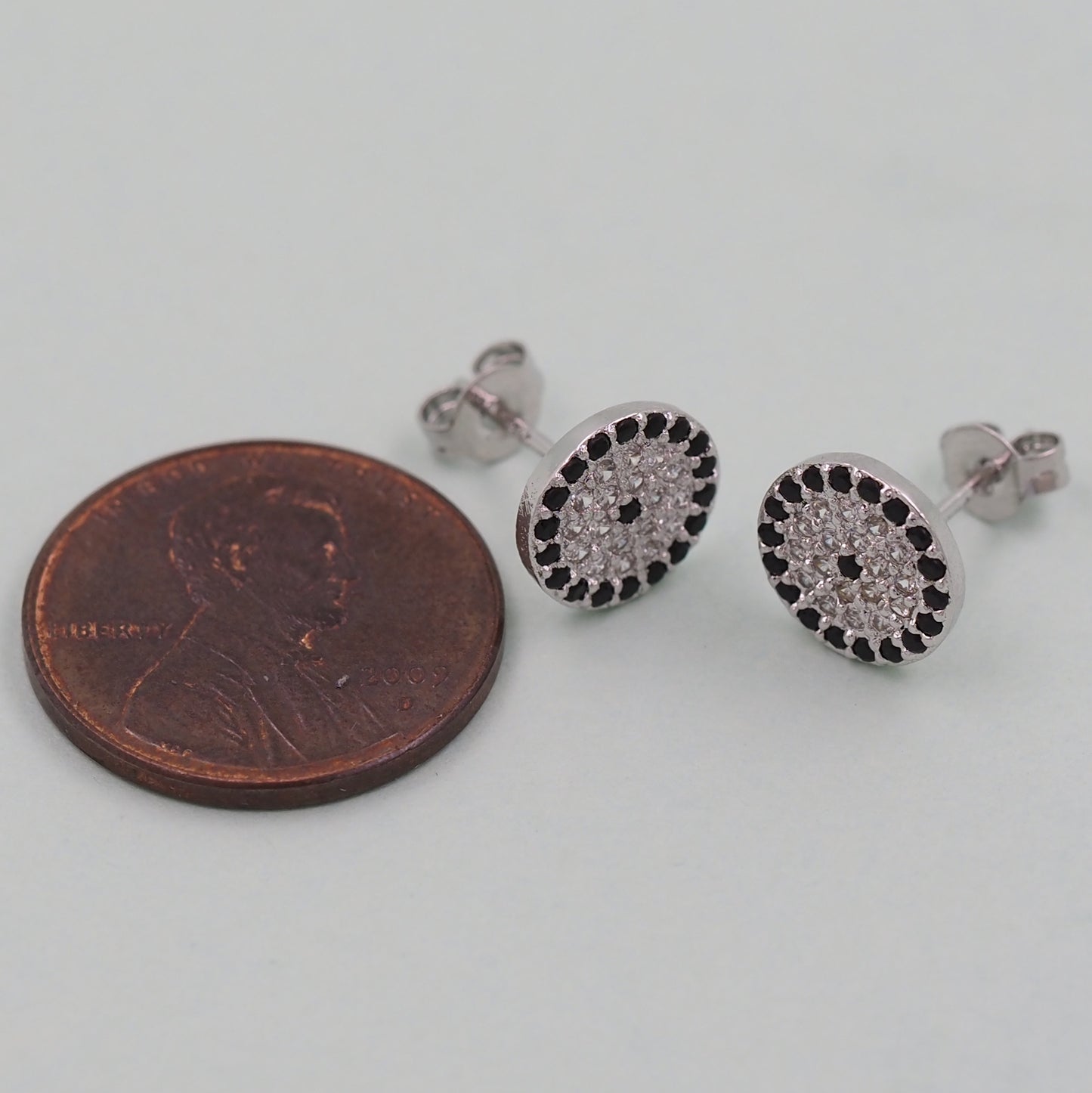 1pair 18K Gold Filled Evil Eye Earrings,Gold Earrings,Dainty Earrings