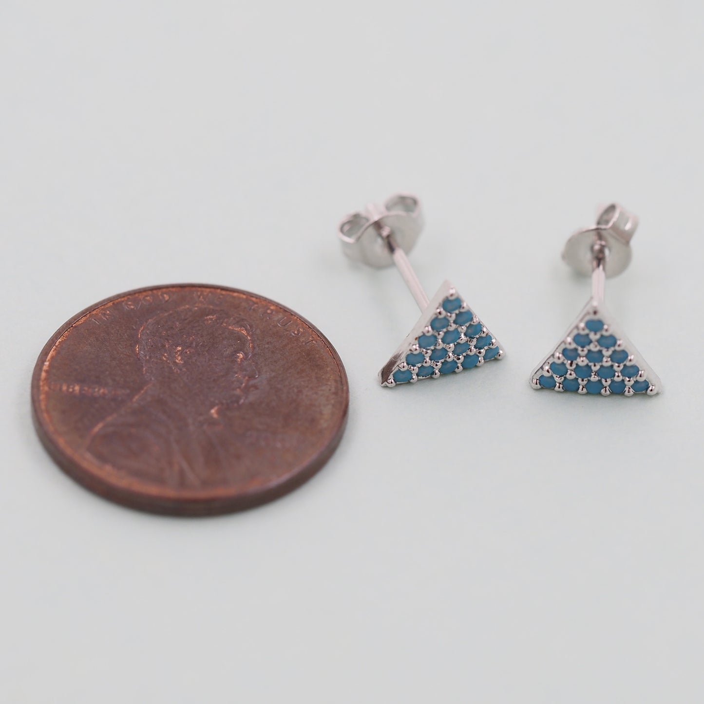 1pair 18K Gold Filled Triangle Earrings,Gold Earrings,Dainty Earrings