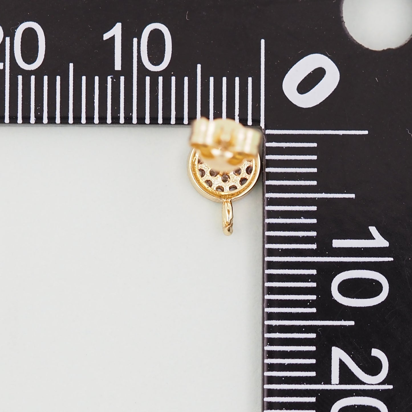 1pair 18K Gold Filled Evil Eye Earrings,Gold Round Earrings,Dainty Earrings