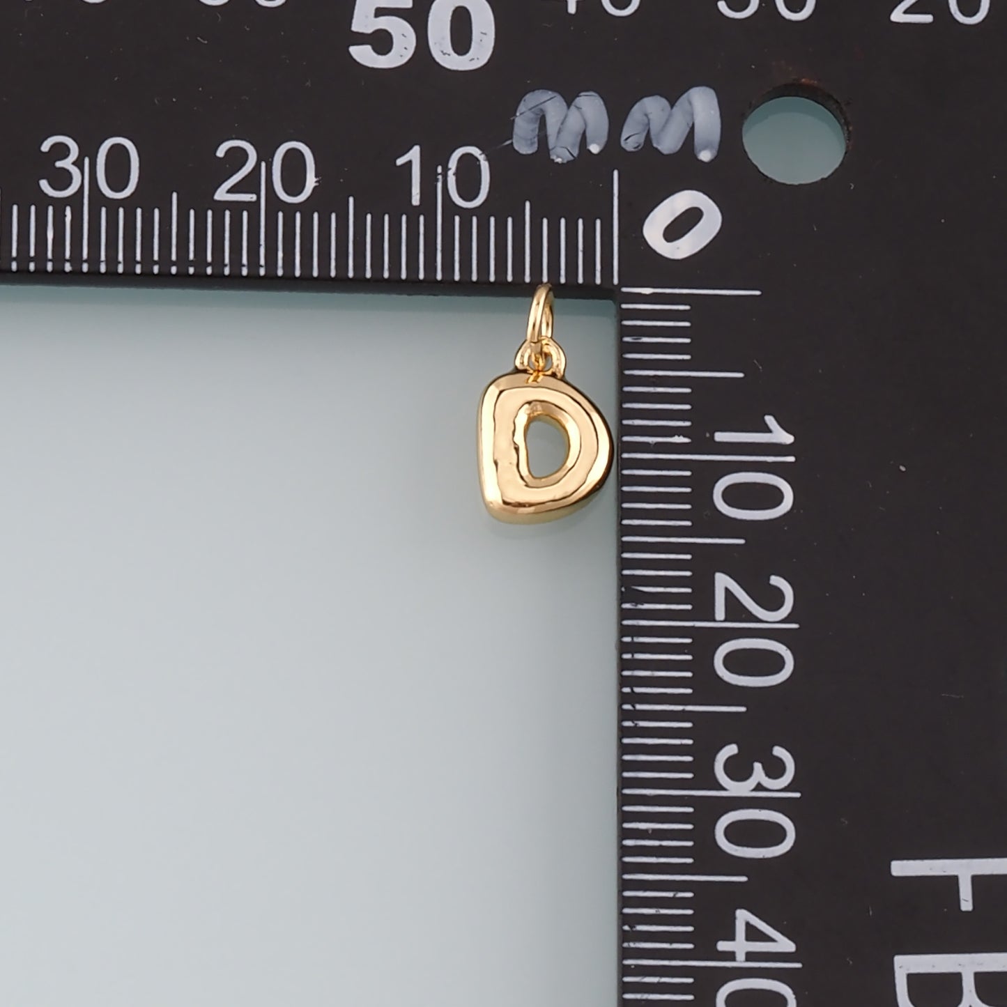 Gold letter Charms,18K Gold Filled letter Pendant,Initial Charm Bracelet Necklace for DIY Jewelry Making Supply