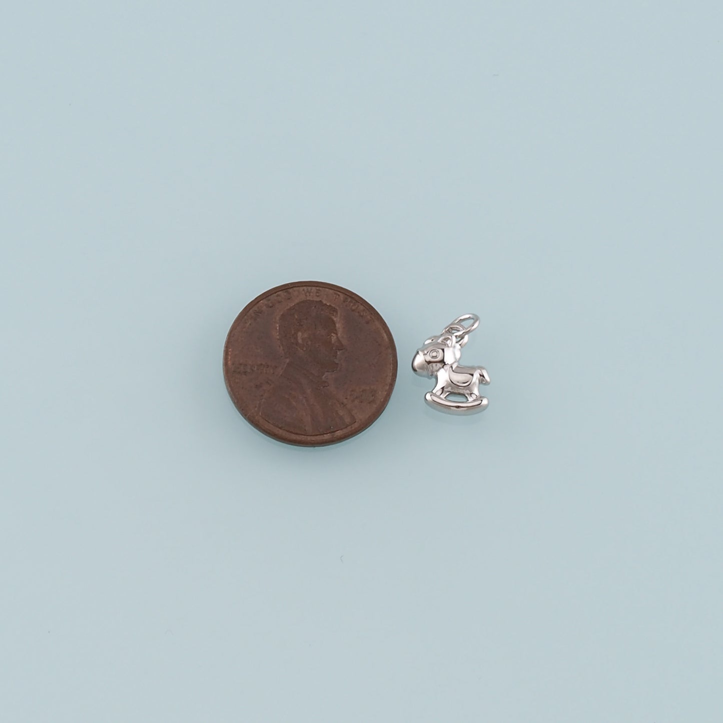 18K Gold Filled Trojan Horse Pendant,Dainty Trojan Horse Charm Bracelet Necklace for DIY Jewelry Making Supply