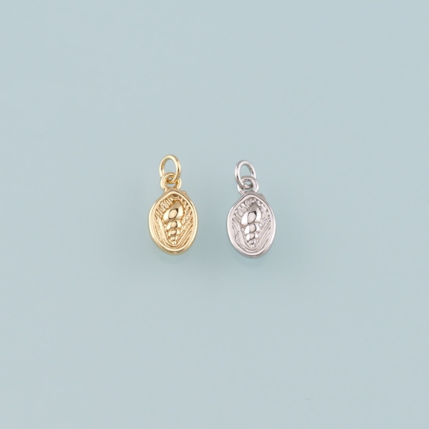 Gold Conch Charms,18K Gold Filled Shell Pendant,Conch Shell Charm Bracelet Necklace for DIY Jewelry Making Supply