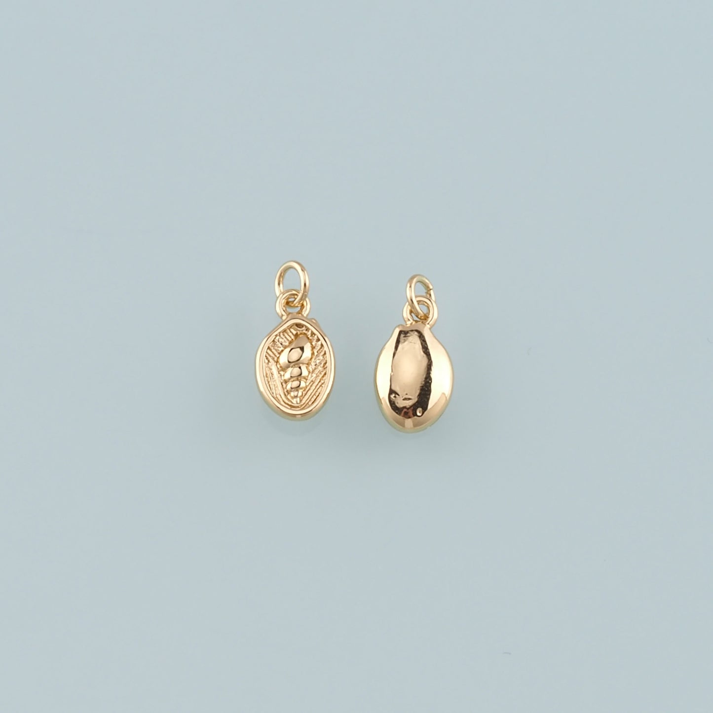 Gold Conch Charms,18K Gold Filled Shell Pendant,Conch Shell Charm Bracelet Necklace for DIY Jewelry Making Supply