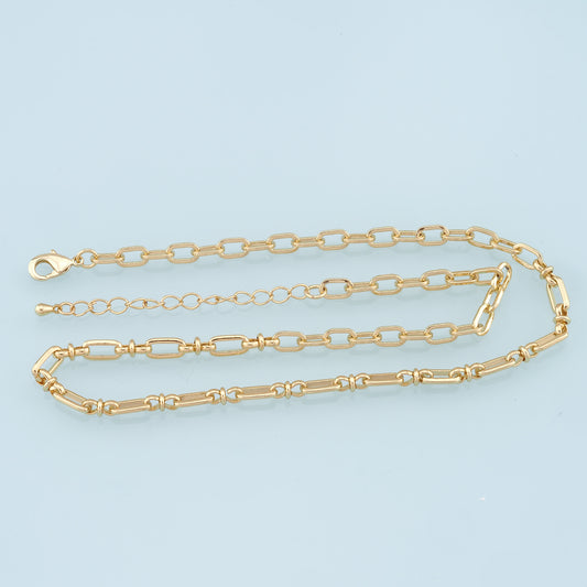 Gold Oval Chain,18K Gold Filled Oval for Necklace Bracelet DIY Jewelry Making Supply