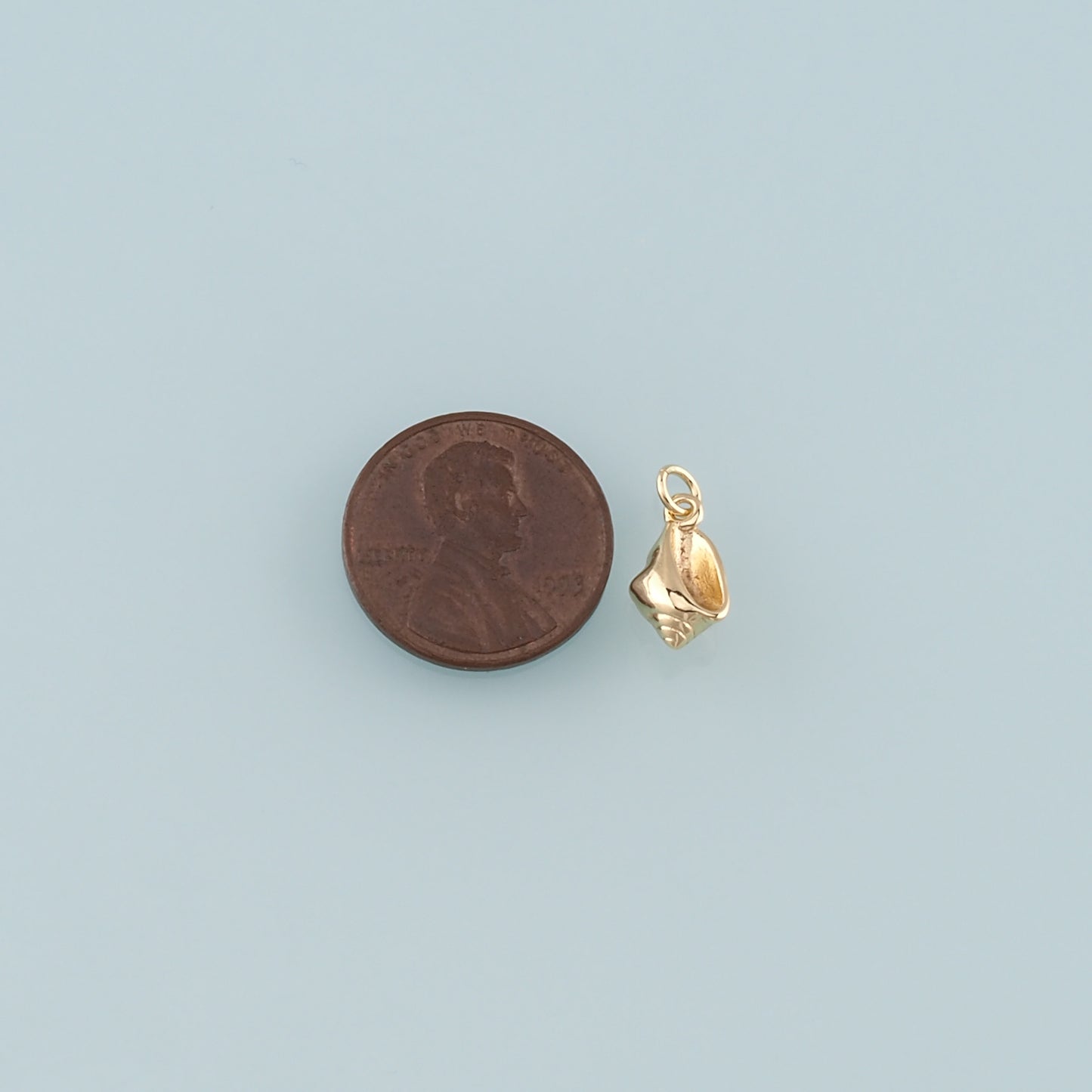 Gold Conch Charms,18K Gold Filled Shell Pendant,Conch Shell Charm Bracelet Necklace for DIY Jewelry Making Supply