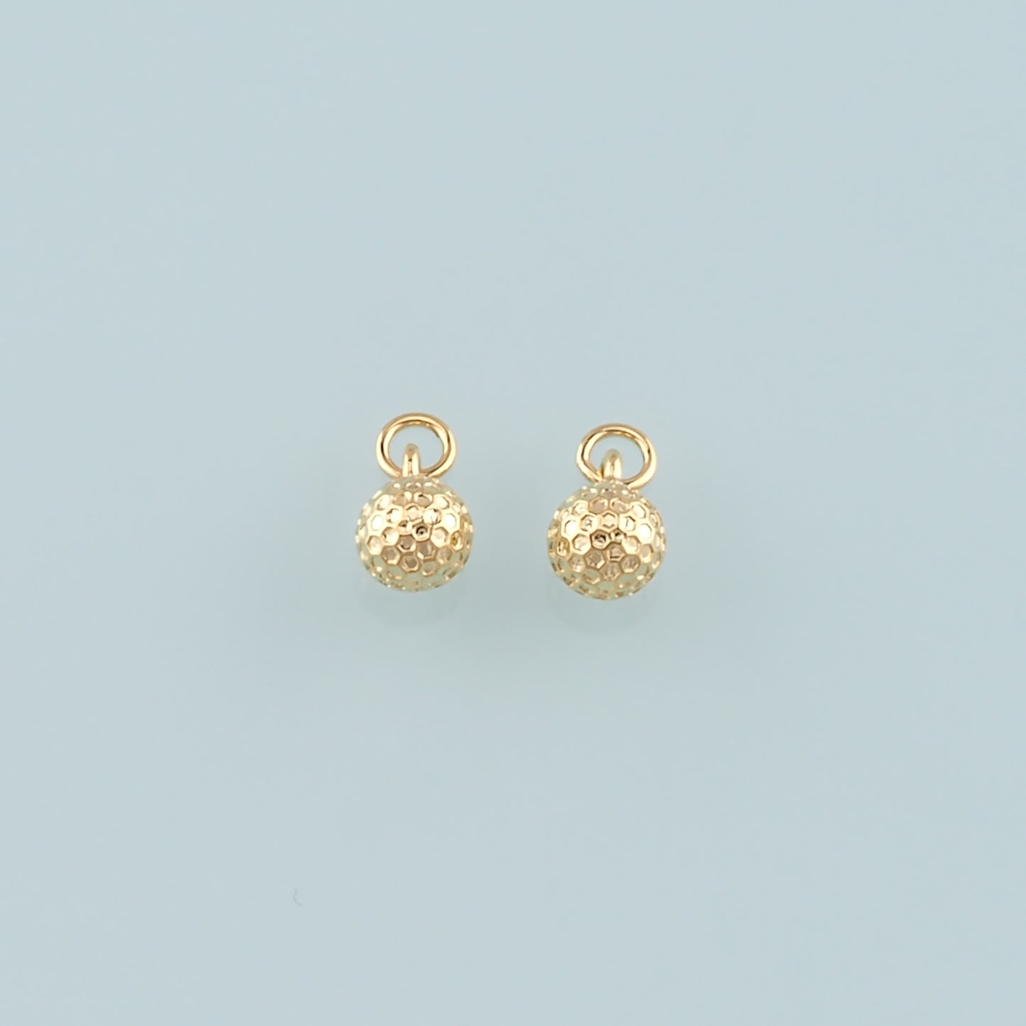 Gold Round Charms,18K Gold Filled Round Pendant,Dainty Round Charm Bracelet Necklace for DIY Jewelry Making Supply