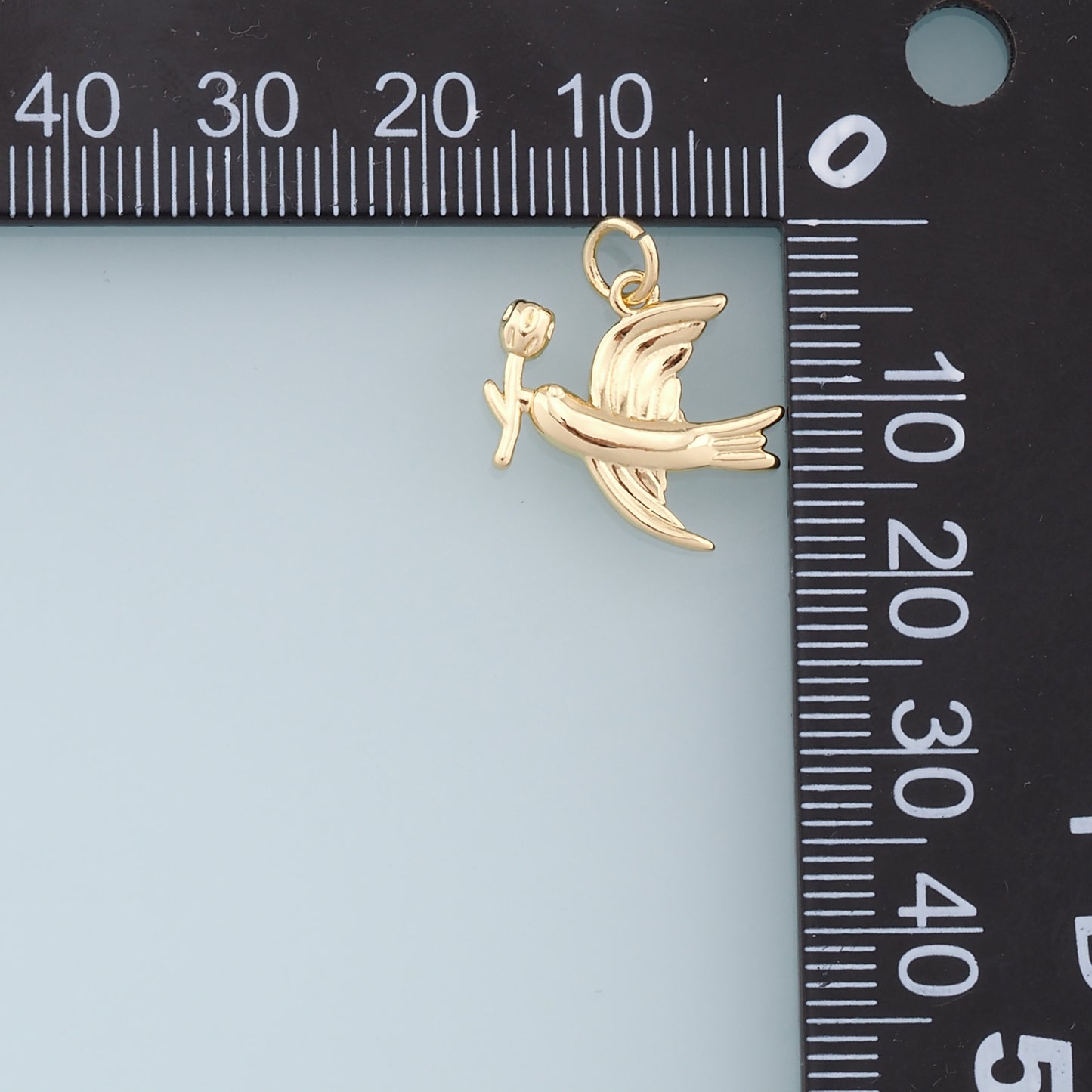 Gold Bird Charms,18K Gold Filled Bird Pendant,Bird Charm Bracelet Necklace for DIY Jewelry Making Supply