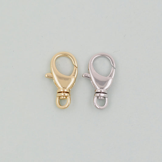 Gold Necklace Clasp,18K Gold Filled Lobster Clasp Gold Lobster Claw for DIY Jewelry Finding Necklace Bracelet