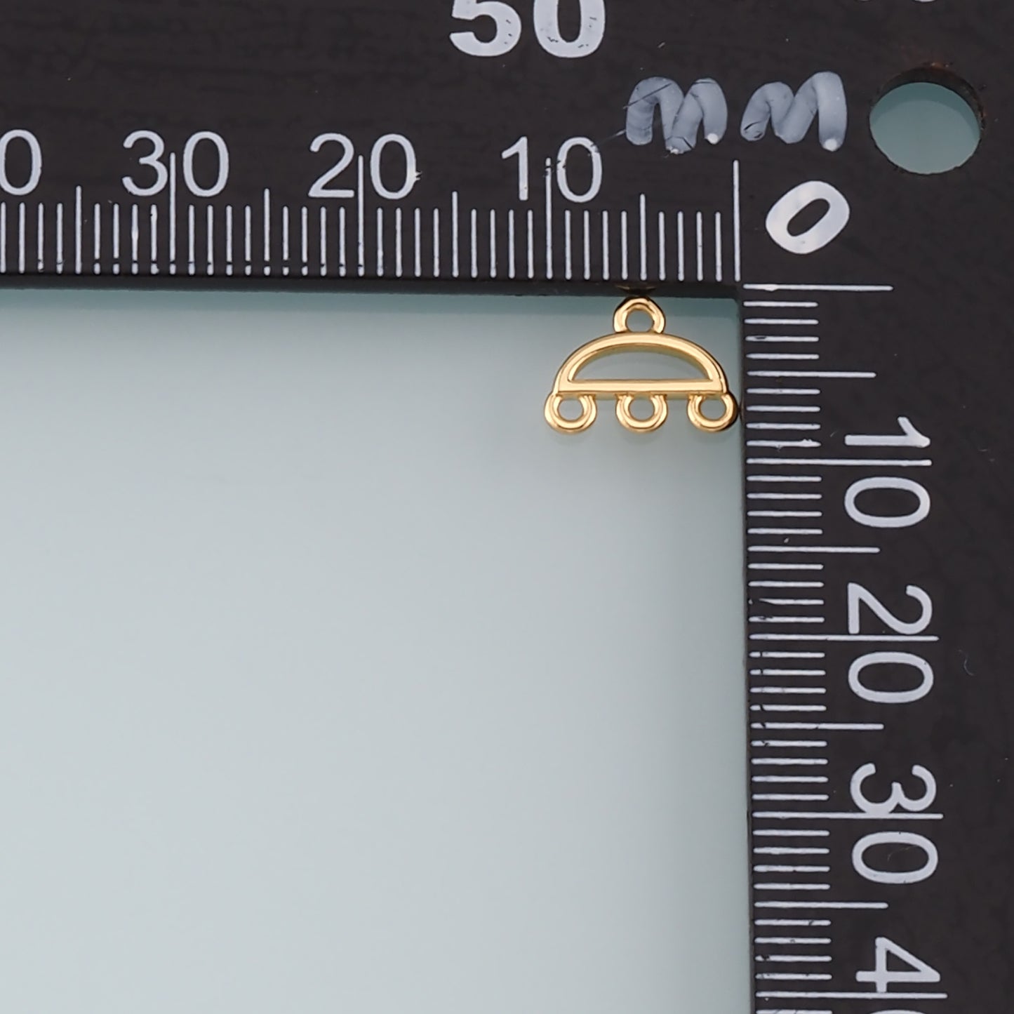 18K Gold Filled Geometry Pendant,Geometry Charm Bracelet Necklace for DIY Jewelry Making Supply