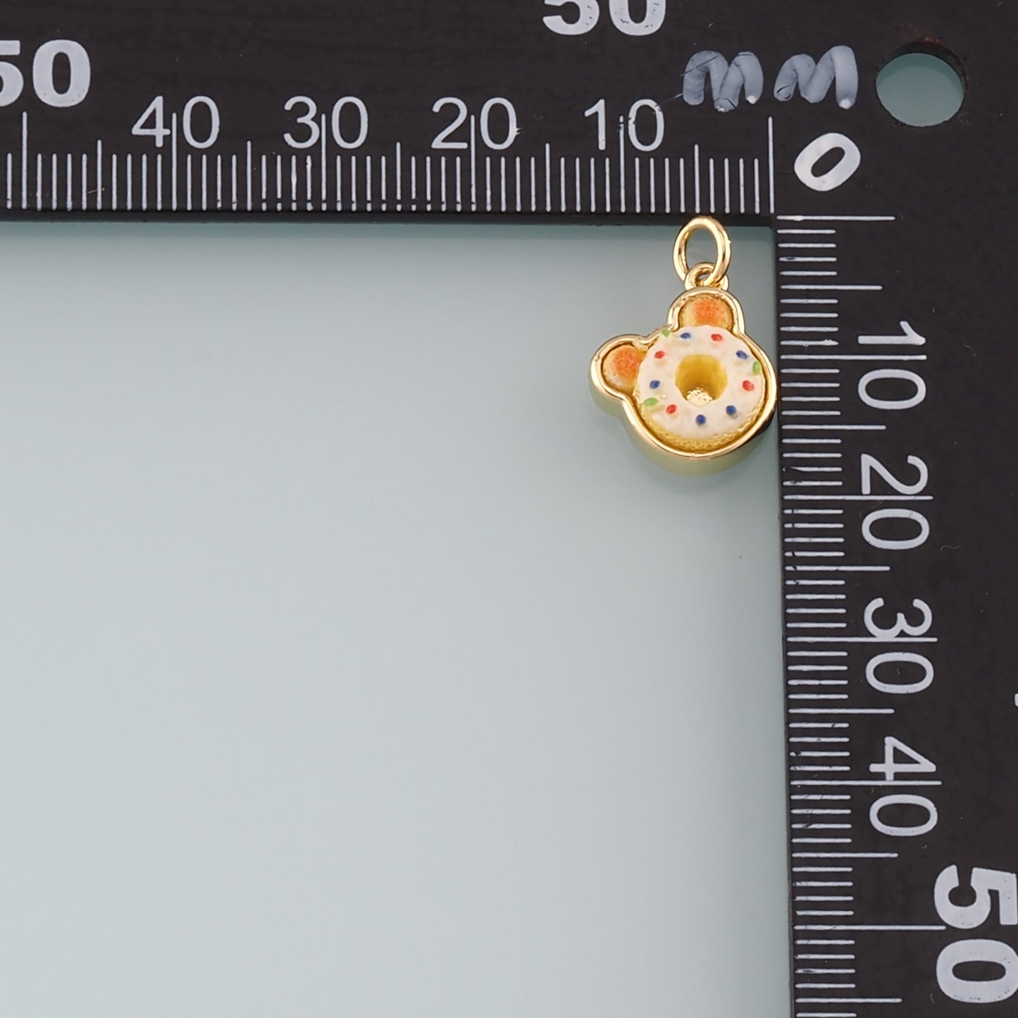 Gold Food Charms,18K Gold Filled Gourmet Food Pendant,Enamel Gourmet Food Charm Bracelet Necklace for DIY Jewelry Making Supply