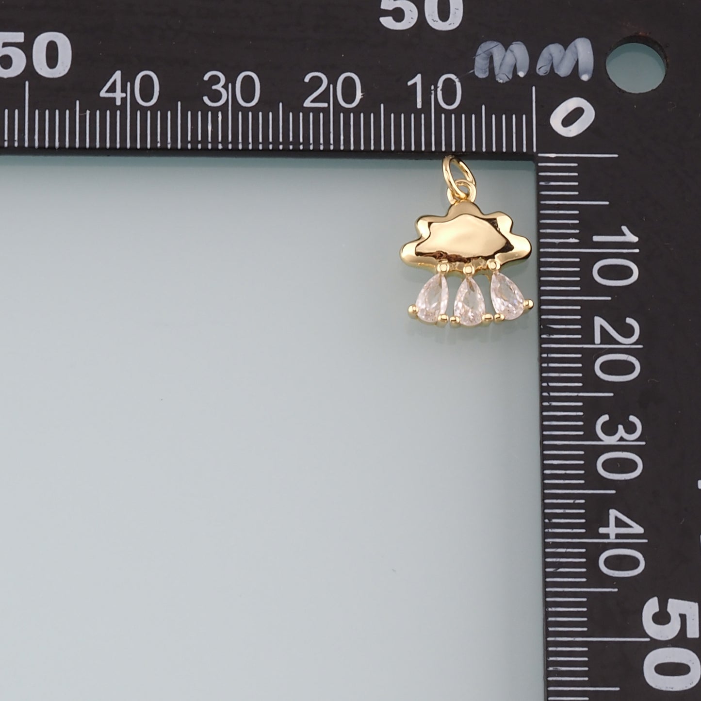 Gold Jellyfish Charms,18K Gold Filled Jellyfish Pendant,CZ Micro Pave Ocean Charm Bracelet Necklace for DIY Jewelry Making Supply