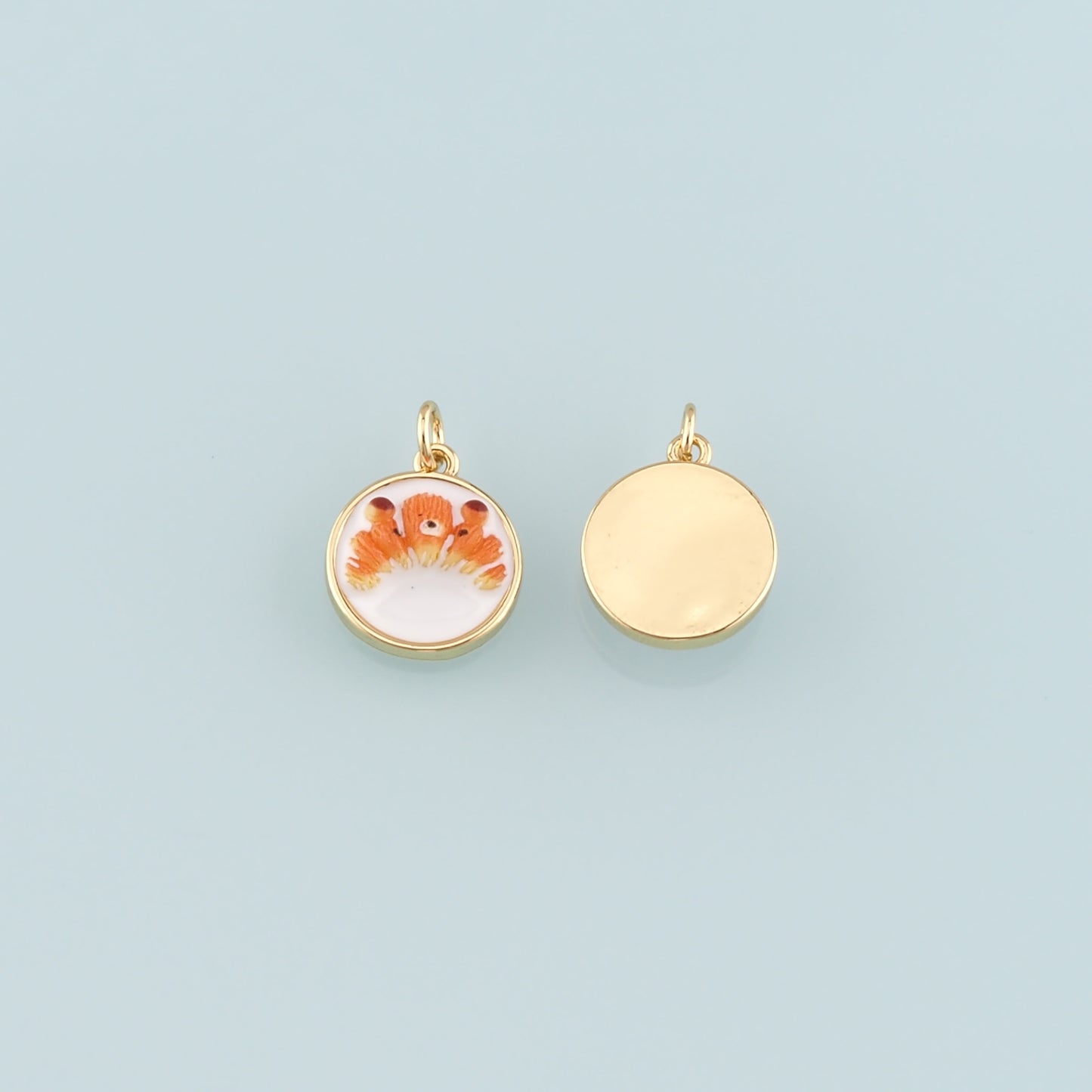 Gold Food Charms,18K Gold Filled Bread Pendant,Dainty French Bread Charm Bracelet Necklace for DIY Jewelry Making Supply