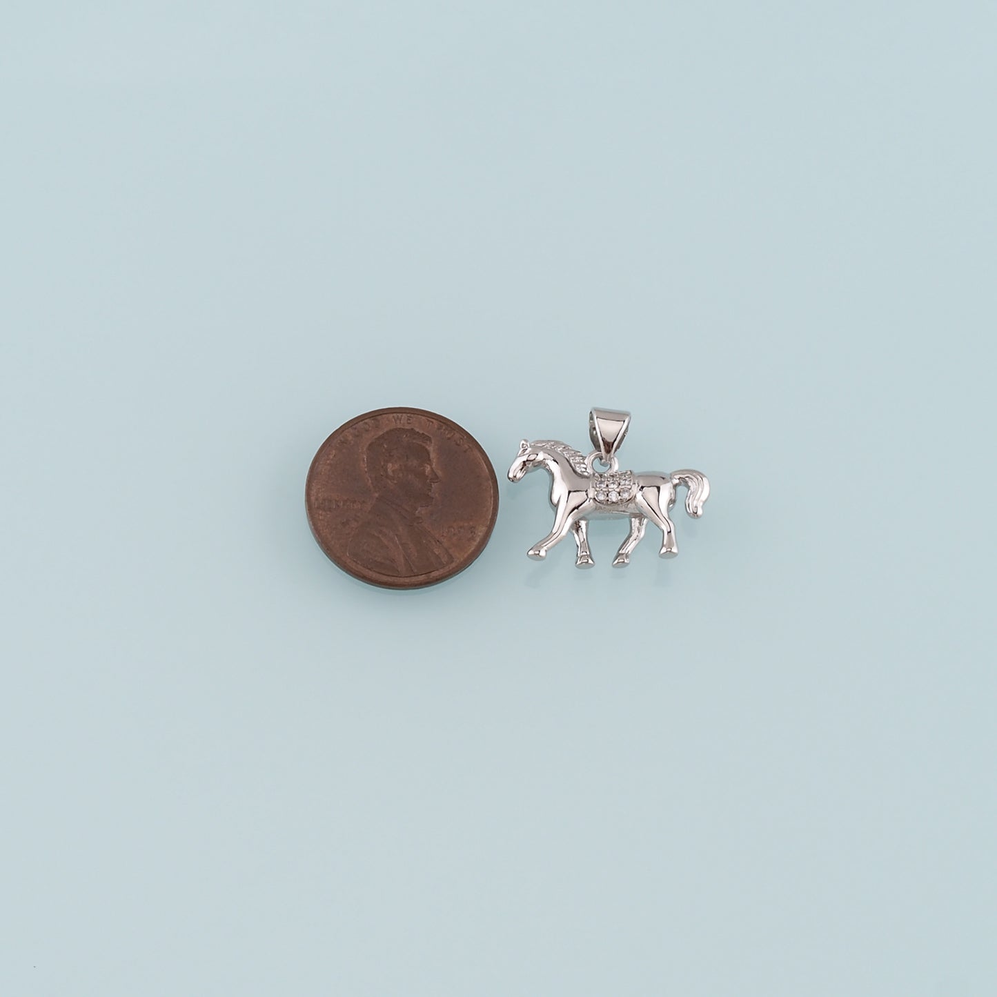Gold Horse Charms,18K Gold Filled Horse Pendant,CZ Micro Pave Animal Charm Bracelet Necklace for DIY Jewelry Making Supply