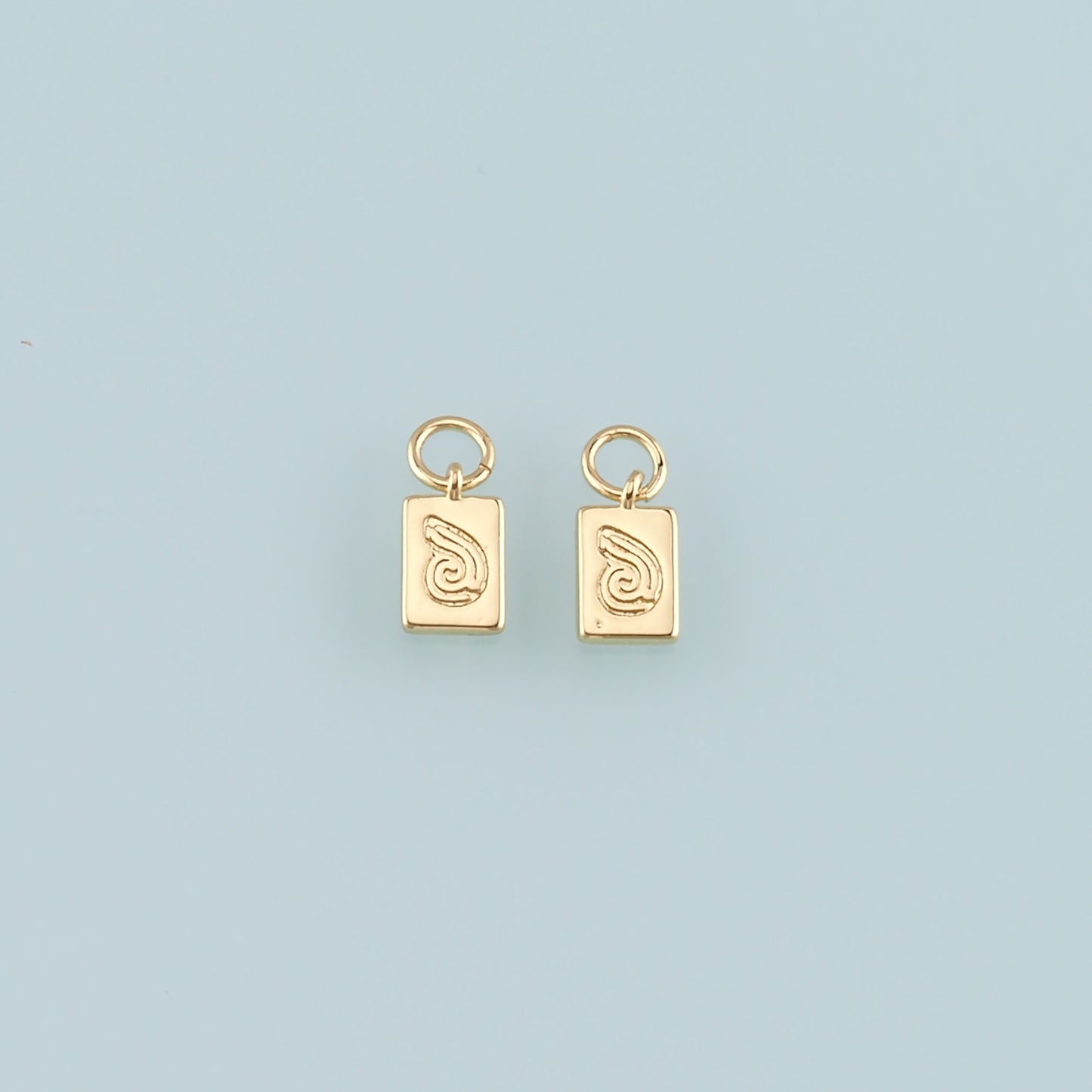 Gold Shell Charms,18K Gold Filled Conch Pendant,Conch Shell Charm Bracelet Necklace for DIY Jewelry Making Supply