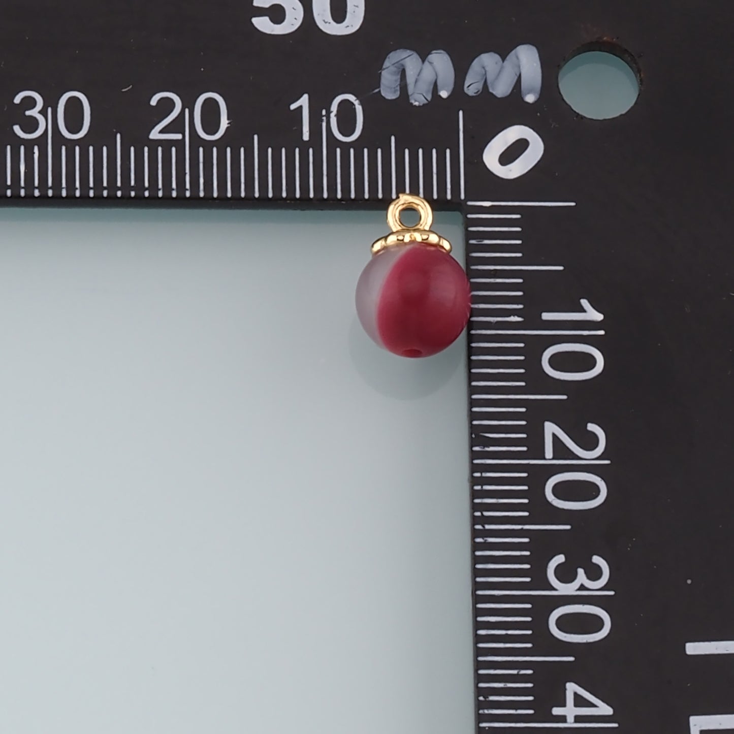 Gold Ball Charms,18K Gold Filled Round Ball Pendant,Round Charm Bracelet Necklace for DIY Jewelry Making Supply