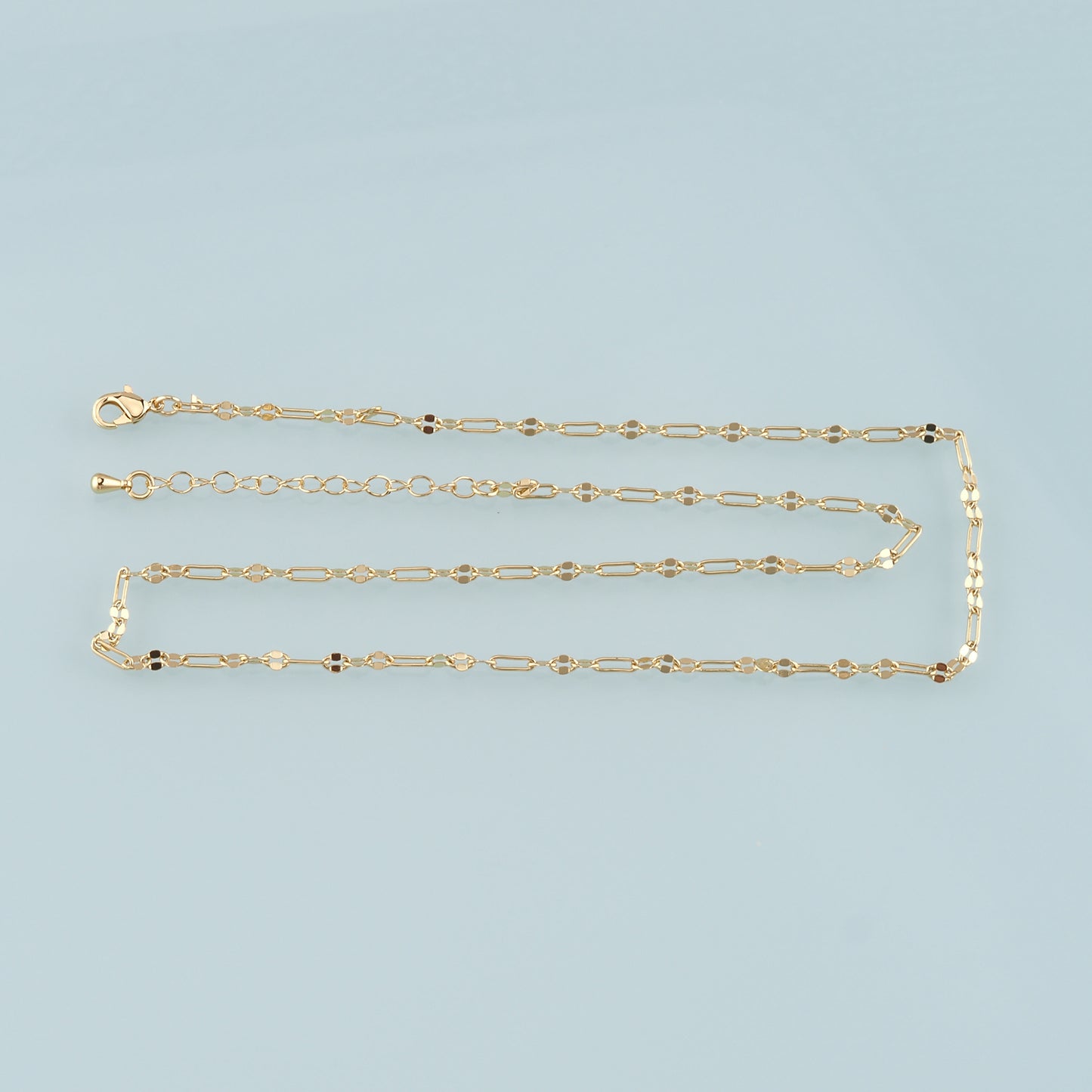 Gold Oval Chain,18K Gold Filled Oval for Necklace Bracelet DIY Jewelry Making Supply