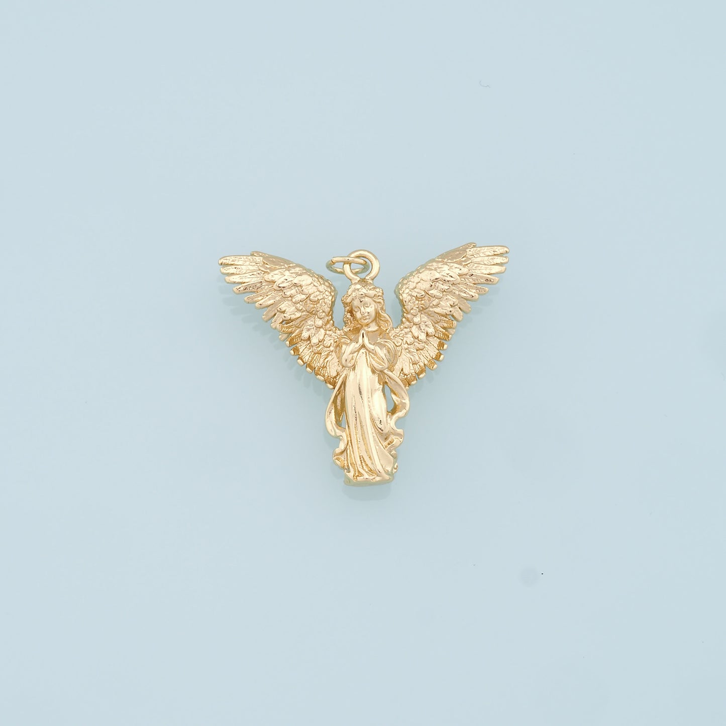 Gold Angel Charms,18K Gold Filled Angel Pendant,Angel Charm Bracelet Necklace for DIY Jewelry Making Supply