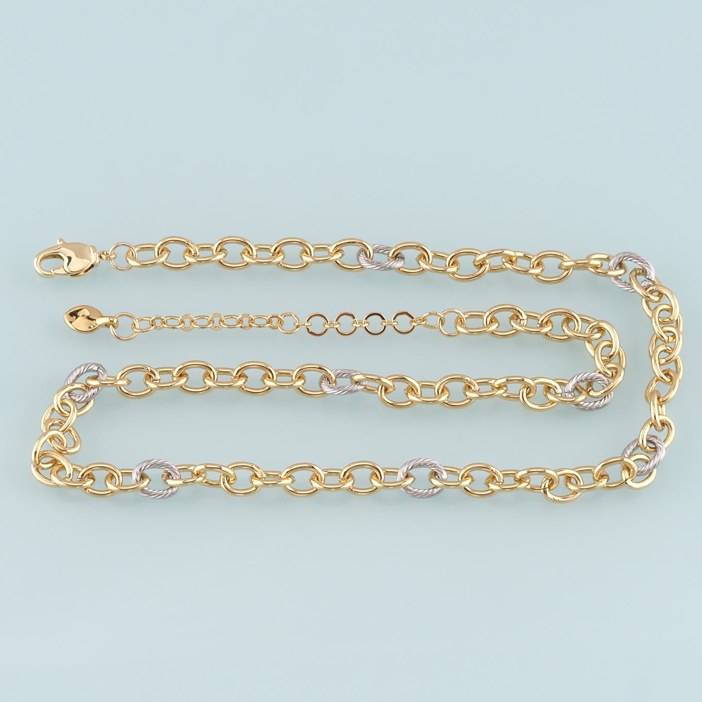 Gold Oval Chain,18K Gold Filled Paper Clip for Necklace Bracelet DIY Jewelry Making Supply
