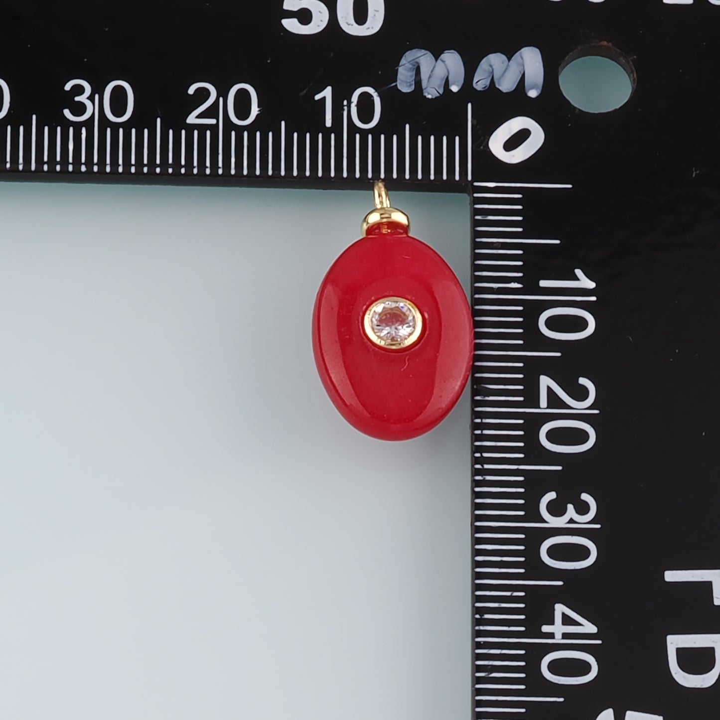 18K Gold Filled Natural Stone Pendant,Natural Stone Charm Bracelet Necklace for DIY Jewelry Making Supply