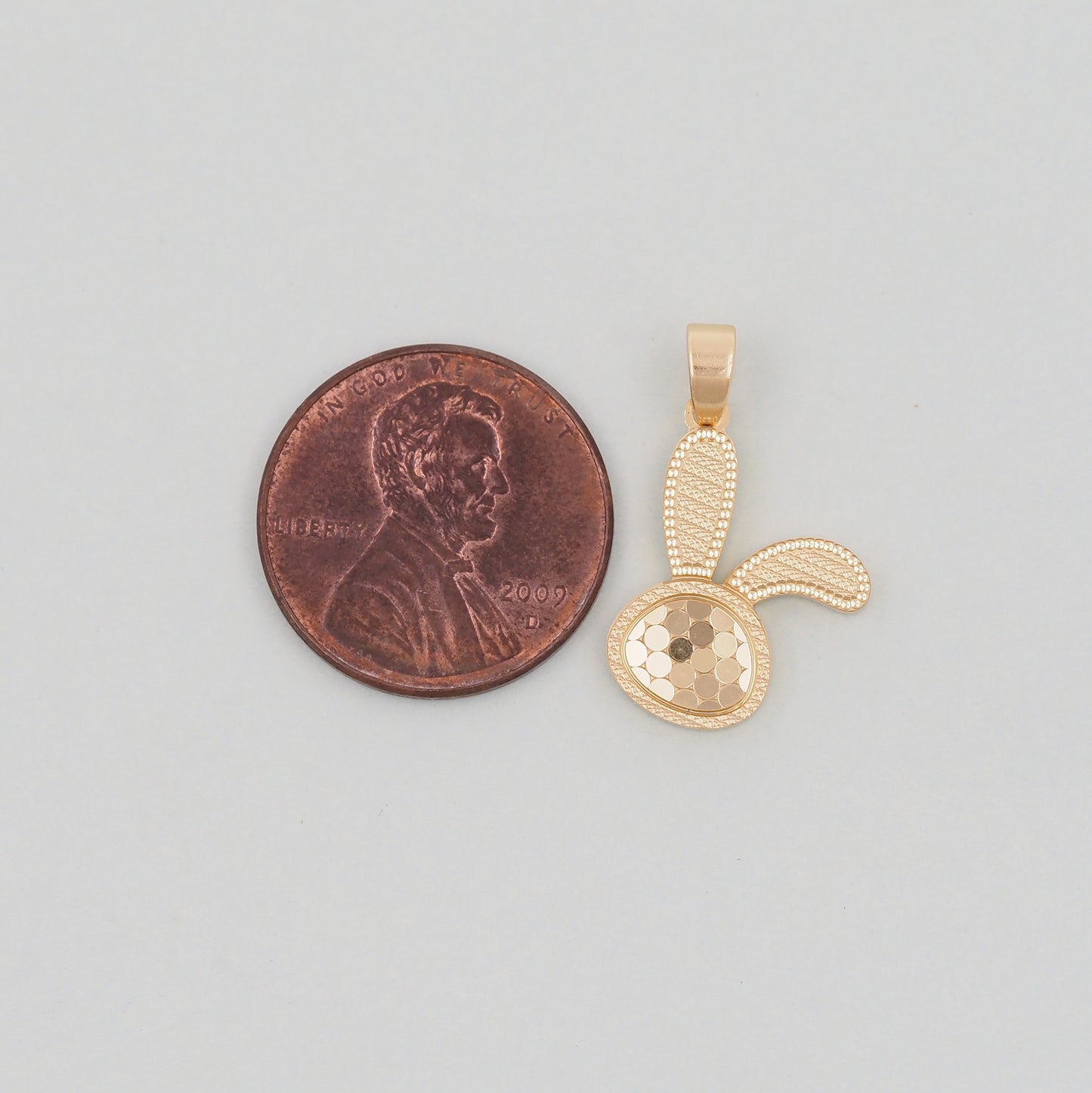 Gold rabbit Charms,18K Gold Filled rabbit Pendant,Stainless steel rabbit Charm Bracelet Necklace for DIY Jewelry Making Supply