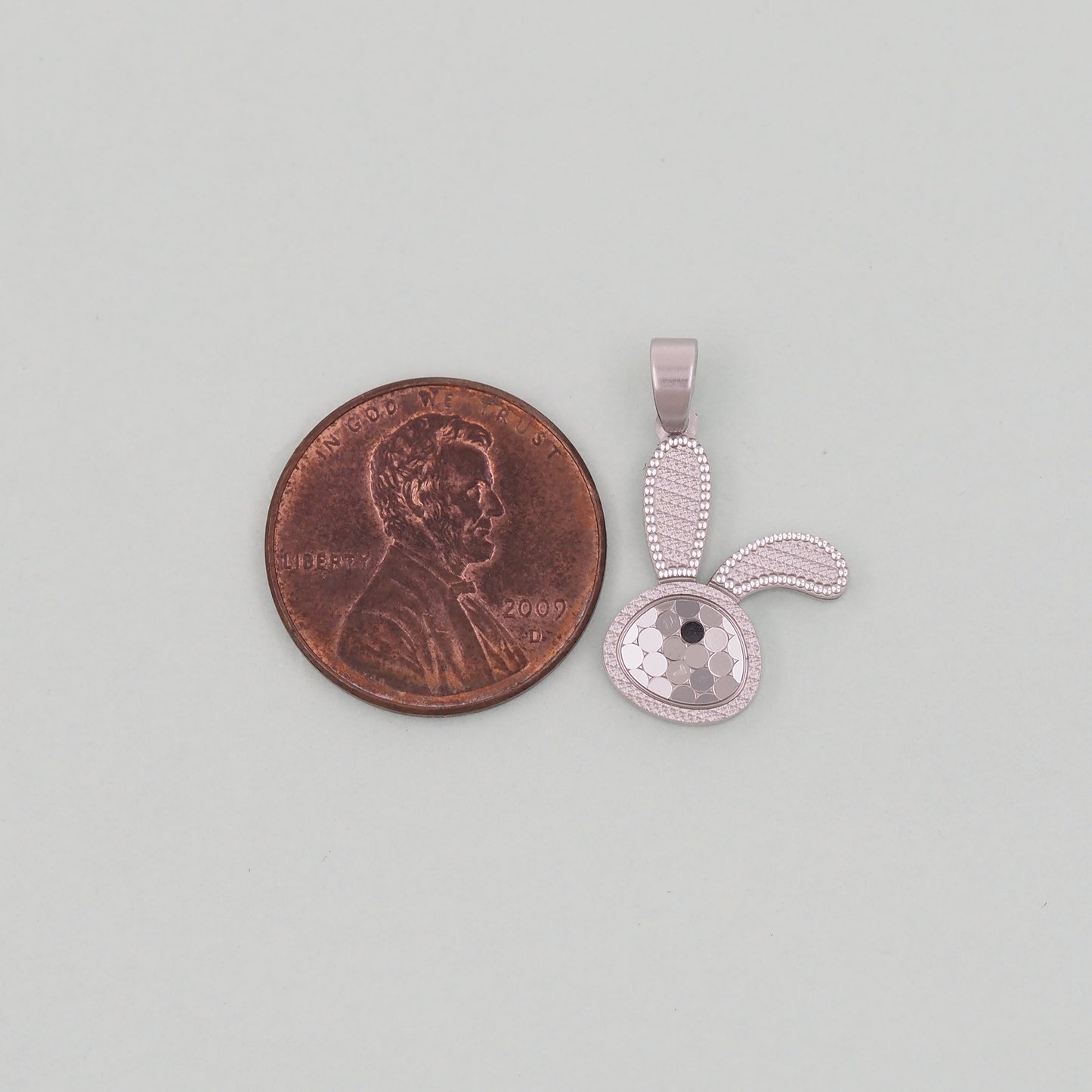 Gold rabbit Charms,18K Gold Filled rabbit Pendant,Stainless steel rabbit Charm Bracelet Necklace for DIY Jewelry Making Supply