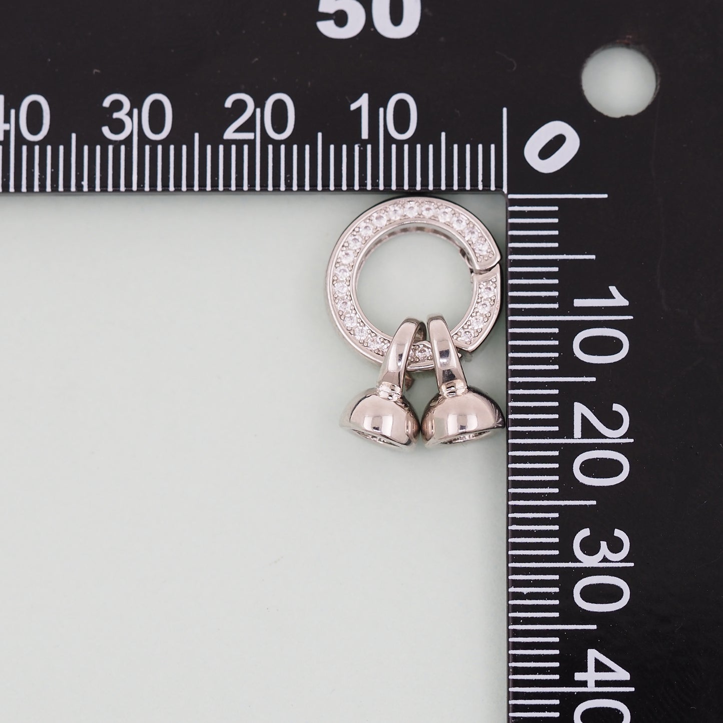 18K Gold Filled Round Carabiner Clasp,Carabiner Lock Connector,Spring Push Gate for DIY Jewelry Finding Necklace Bracelet
