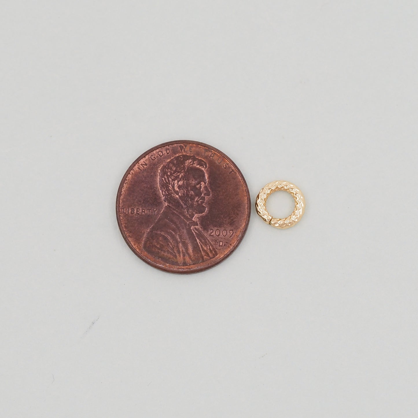 18K Gold Filled Jump Rings,Dainty O Shaped Open Jump Rings Bulk,Gold Split Rings for DIY Jewelry Making Supply Findings 7mmx1.5mm