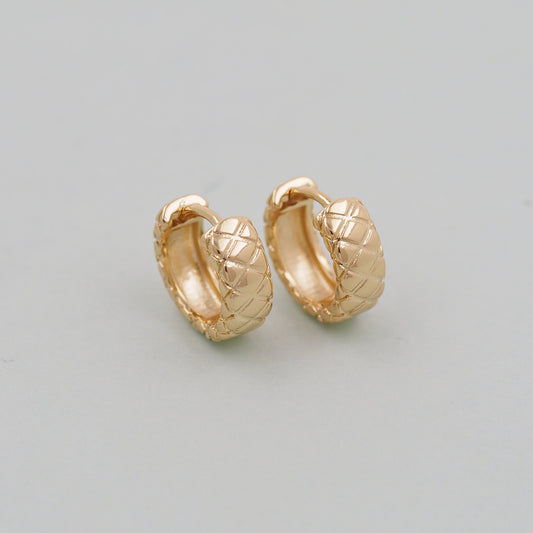 1pair 14K Gold Filled Thick Hoops Earrings,Gold Earrings,Dainty Hoops Huggie,Gold Huggies Hoop Earrings