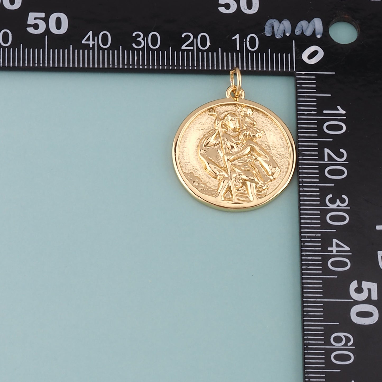 18K Gold Filled Religion Pendant,Dainty Religion Charm Bracelet Necklace for DIY Jewelry Making Supply