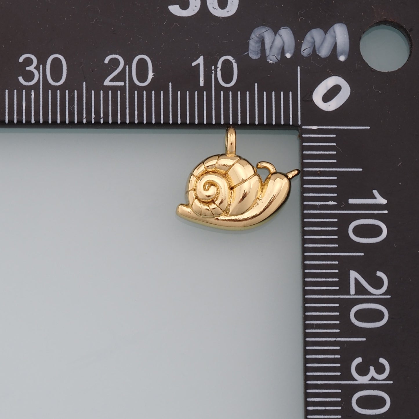 Gold Snails Charms,18K Gold Filled Snails Pendant,Snails Charm Bracelet Necklace for DIY Jewelry Making Supply