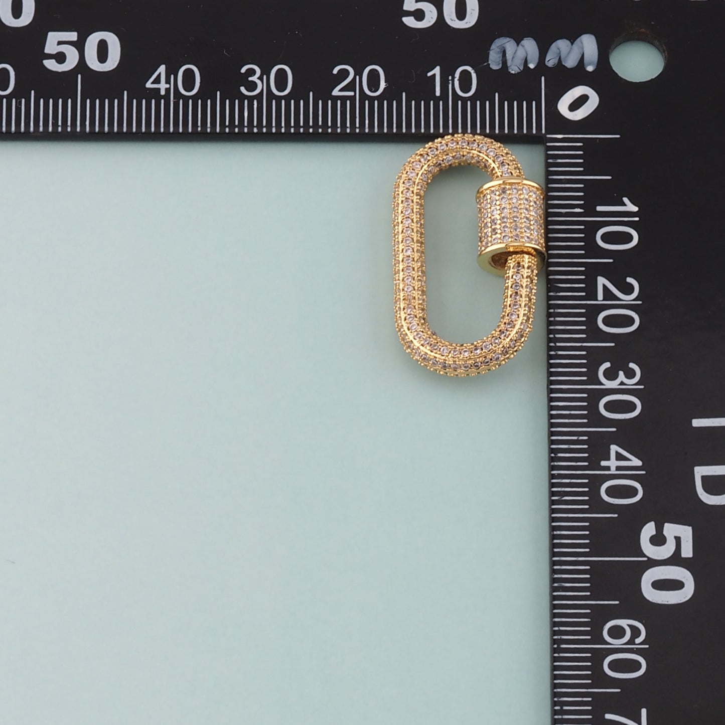 18K Gold Filled Oval Carabiner Clasp,Buckle Clasp,Carabiner Screw Clasp,Turnbuckle,for DIY Jewelry
