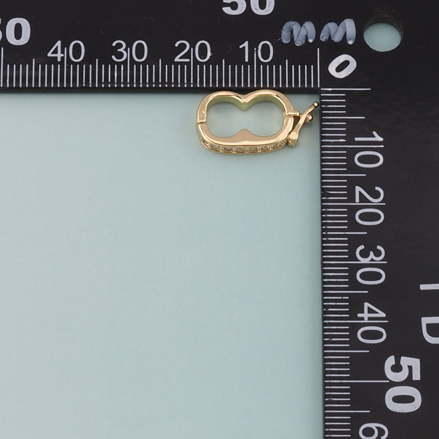 18k Gold Filled Oval Clasp,Shortener Enhancer Clasp for DIY Jewelry Finding Necklace Bracelet