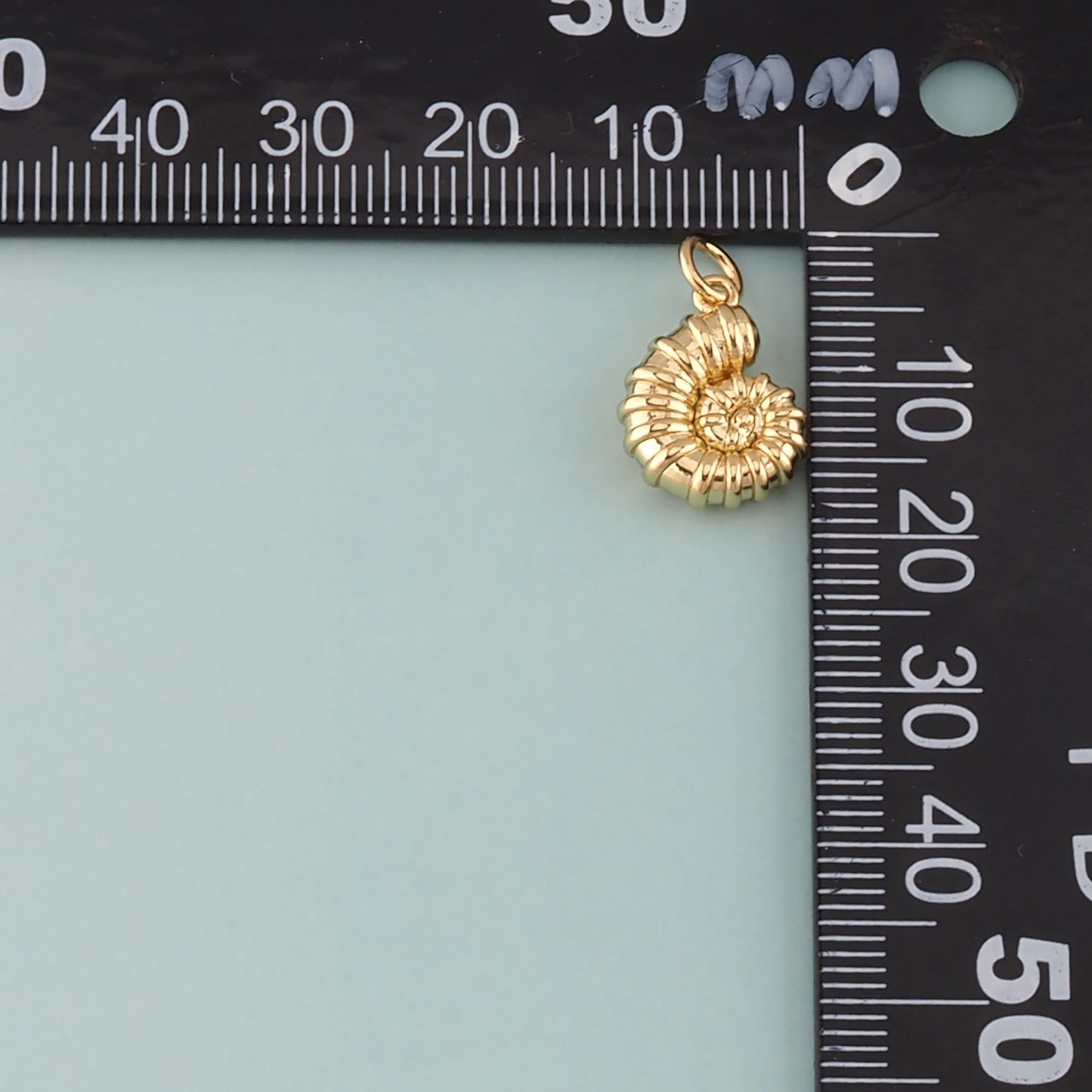 Gold Shell Charms,18K Gold Filled Conch Pendant,Conch Shell Charm Bracelet Necklace for DIY Jewelry Making Supply