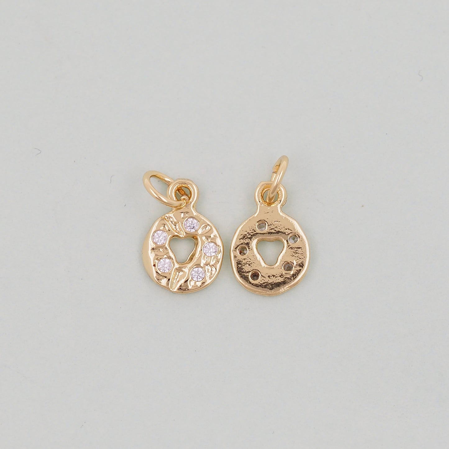 Gold Geometry Charms,18K Gold Filled Oval Pendant,geometry Charm Bracelet Necklace for DIY Jewelry Making Supply