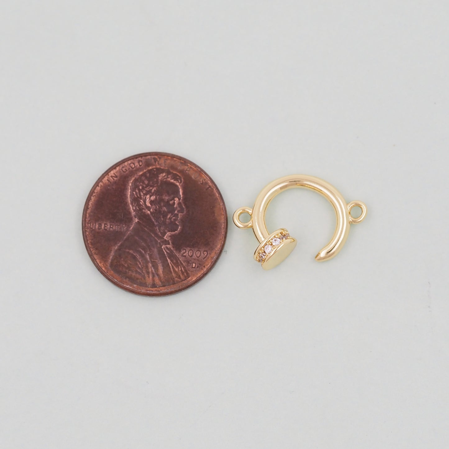 Gold Round Connector Charms,18K Gold Filled Round Pendant,Round Charm Bracelet Necklace for DIY Jewelry Making Supply