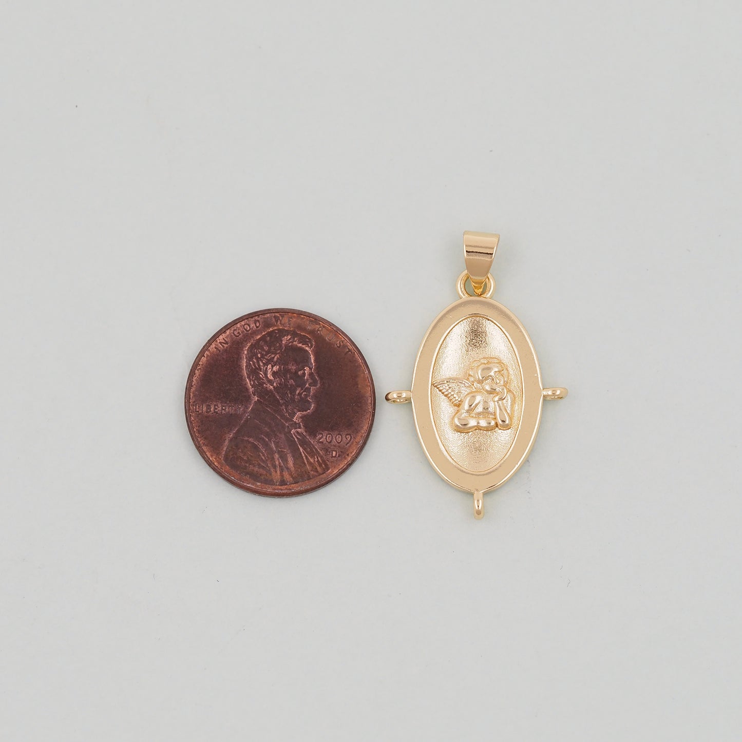Gold Angel Charms,18K Gold Filled Angel Pendant,Angel Charm Bracelet Necklace for DIY Jewelry Making Supply