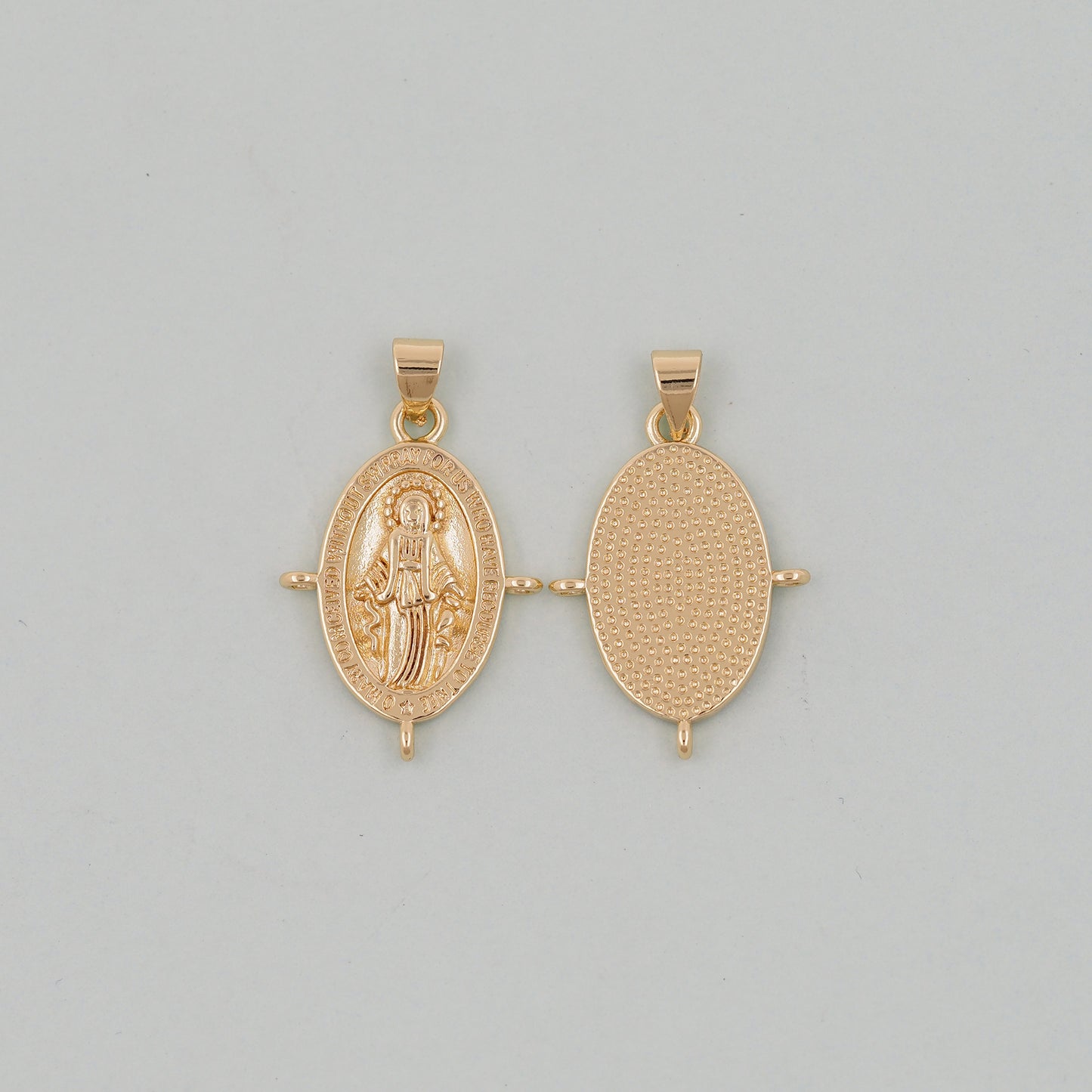 Gold virgin mary Charms,18K Gold Filled virgin mary Pendant,virgin mary Charm Bracelet Necklace for DIY Jewelry Making Supply