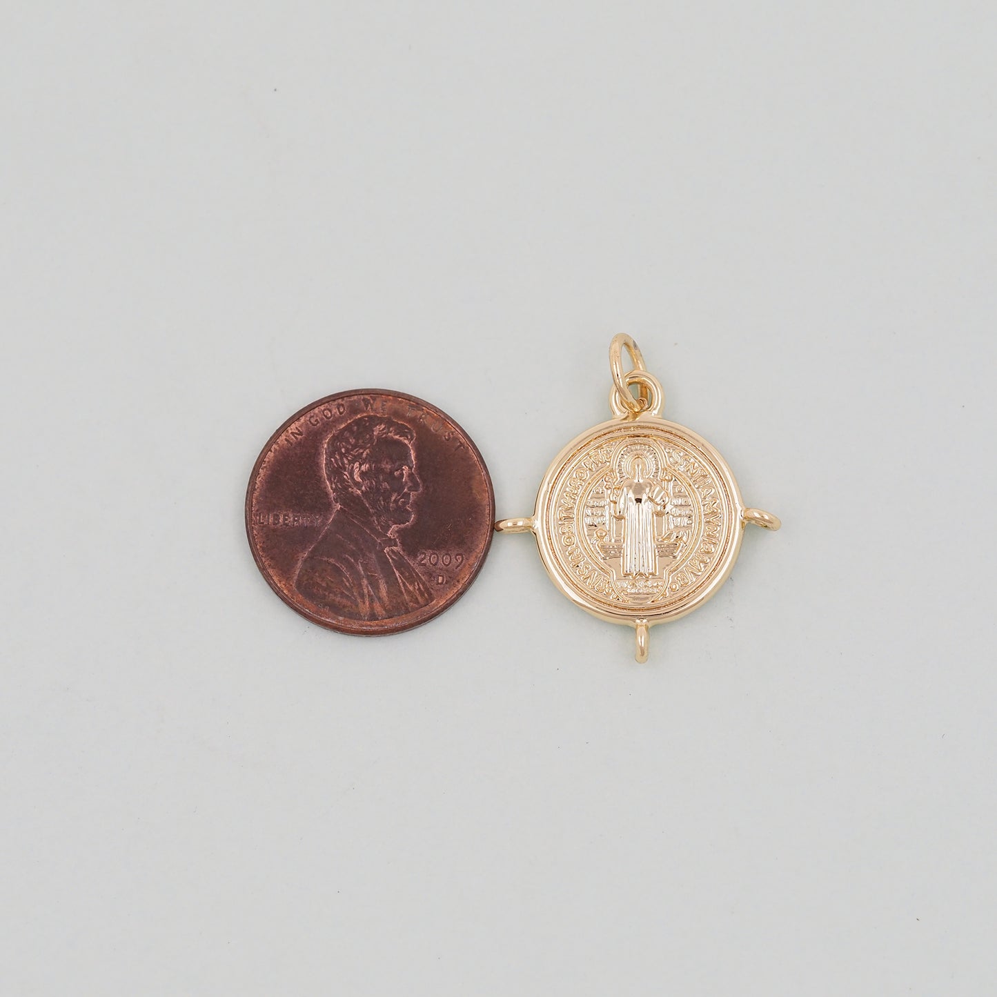 Gold Jesus Charms,18K Gold Filled Jesus Pendant,Religious Protect Charm Bracelet Necklace for DIY Jewelry Making Supply