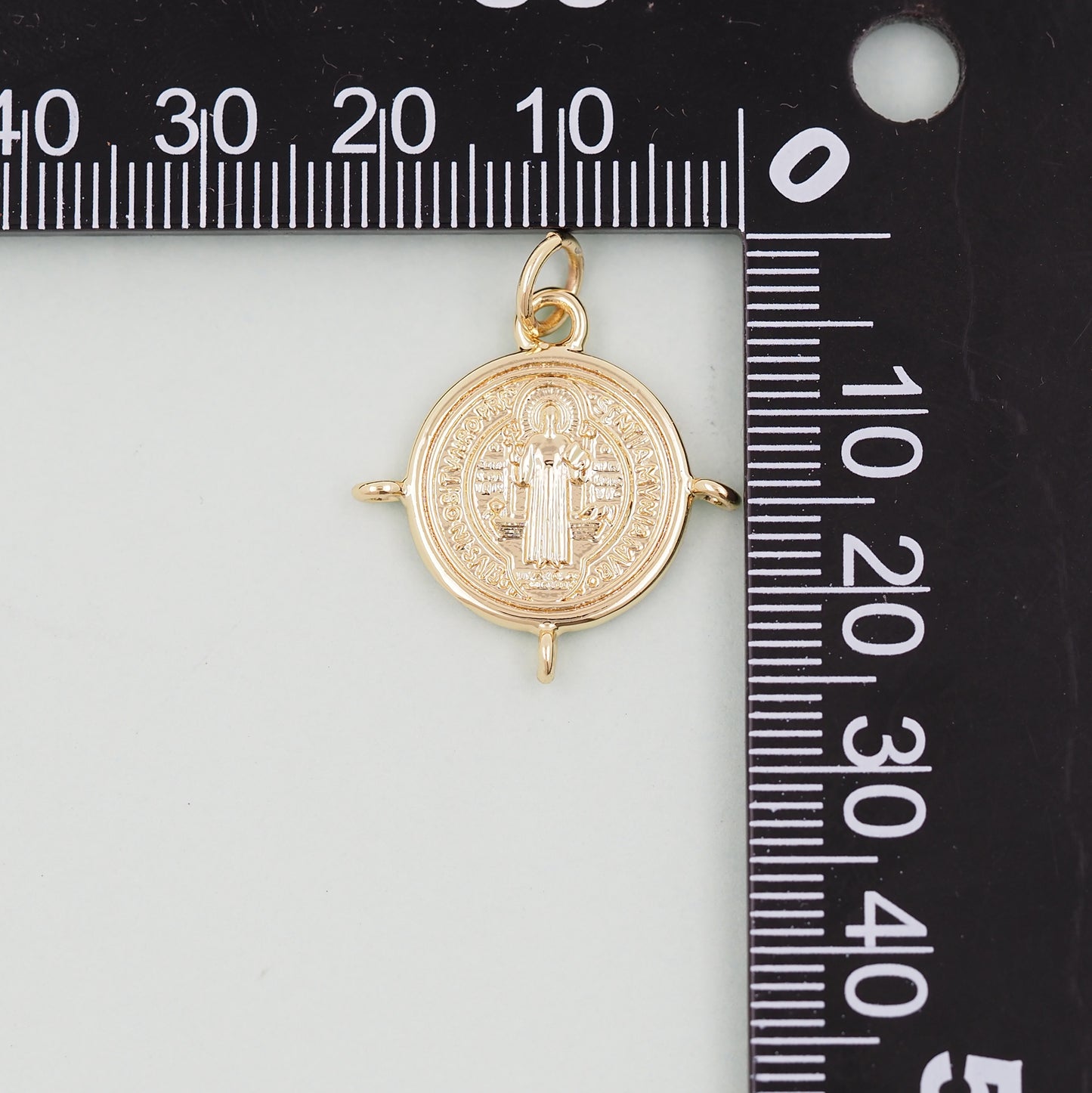 Gold Jesus Charms,18K Gold Filled Jesus Pendant,Religious Protect Charm Bracelet Necklace for DIY Jewelry Making Supply