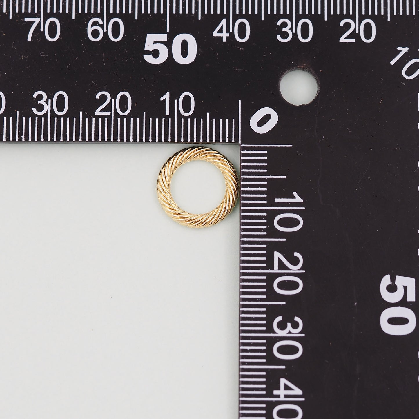 Gold Round Charms,18K Gold Filled Round Pendant,Round Charm Bracelet Necklace for DIY Jewelry Making Supply