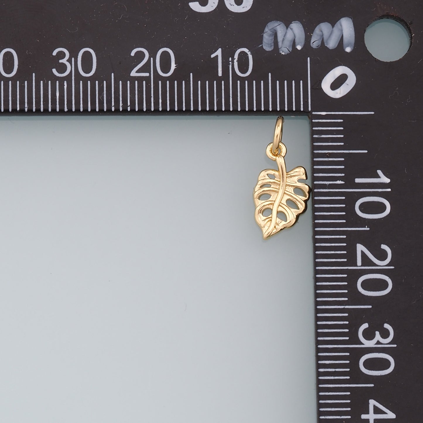 Gold Leaf Charms,18K Gold Filled Feather Pendant,Leaf Charm Bracelet Necklace for DIY Jewelry Making Supply