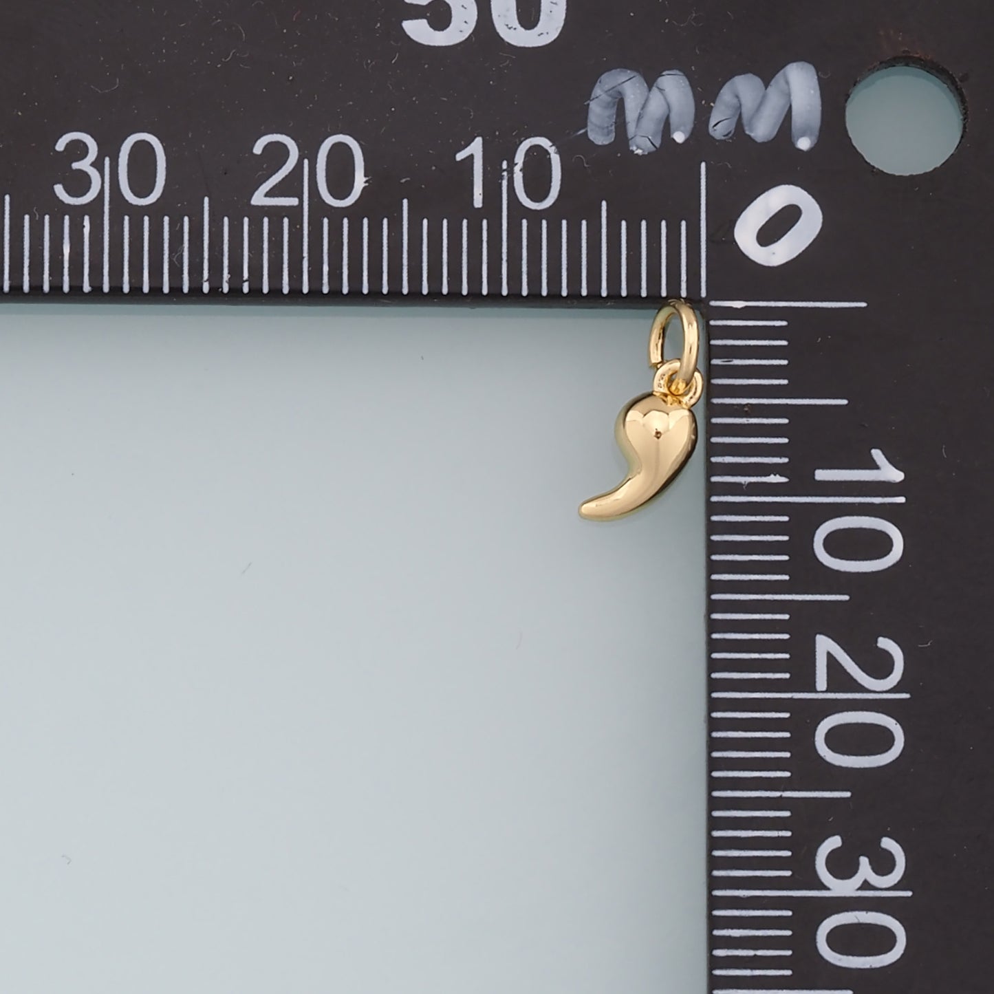 Gold Comma Charms,18K Gold Filled Comma Pendant,Mark Charm Bracelet Necklace for DIY Jewelry Making Supply