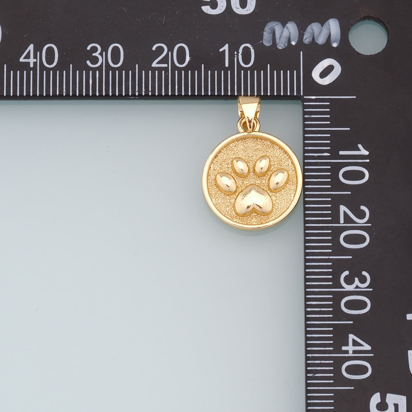 Gold Paw Charms,18K Gold Filled Cat Paw Pendant,Dog Paw Charm Bracelet Necklace for DIY Jewelry Making Supply