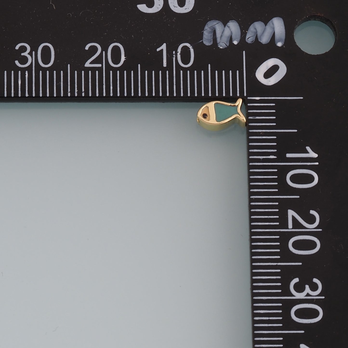 Gold Fish Beads Charms,18K Gold Filled Fish spacer beads Bracelet Necklace for DIY Jewelry Making Supply