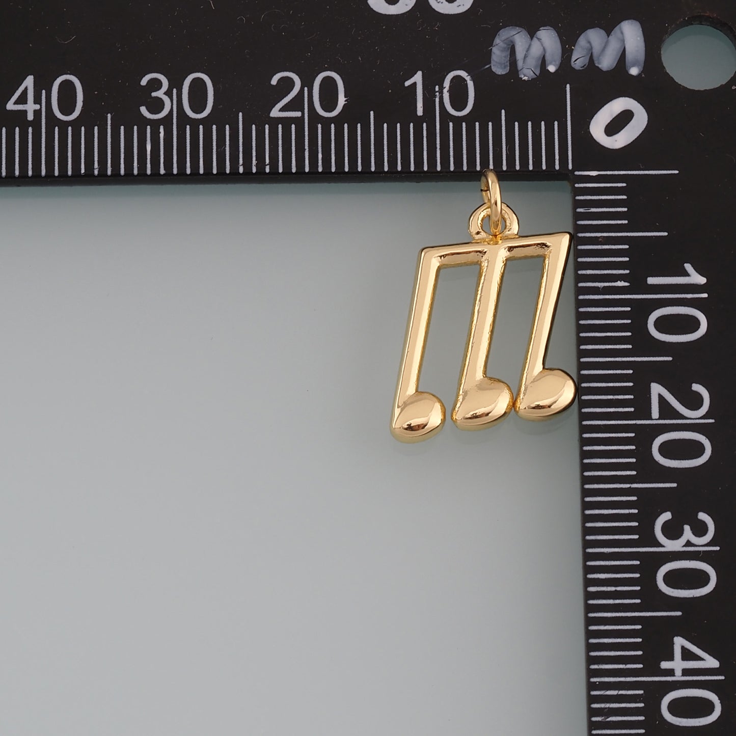 Gold Music Charms,18K Gold Filled music Pendant Charm Bracelet Necklace for DIY Jewelry Making Supply