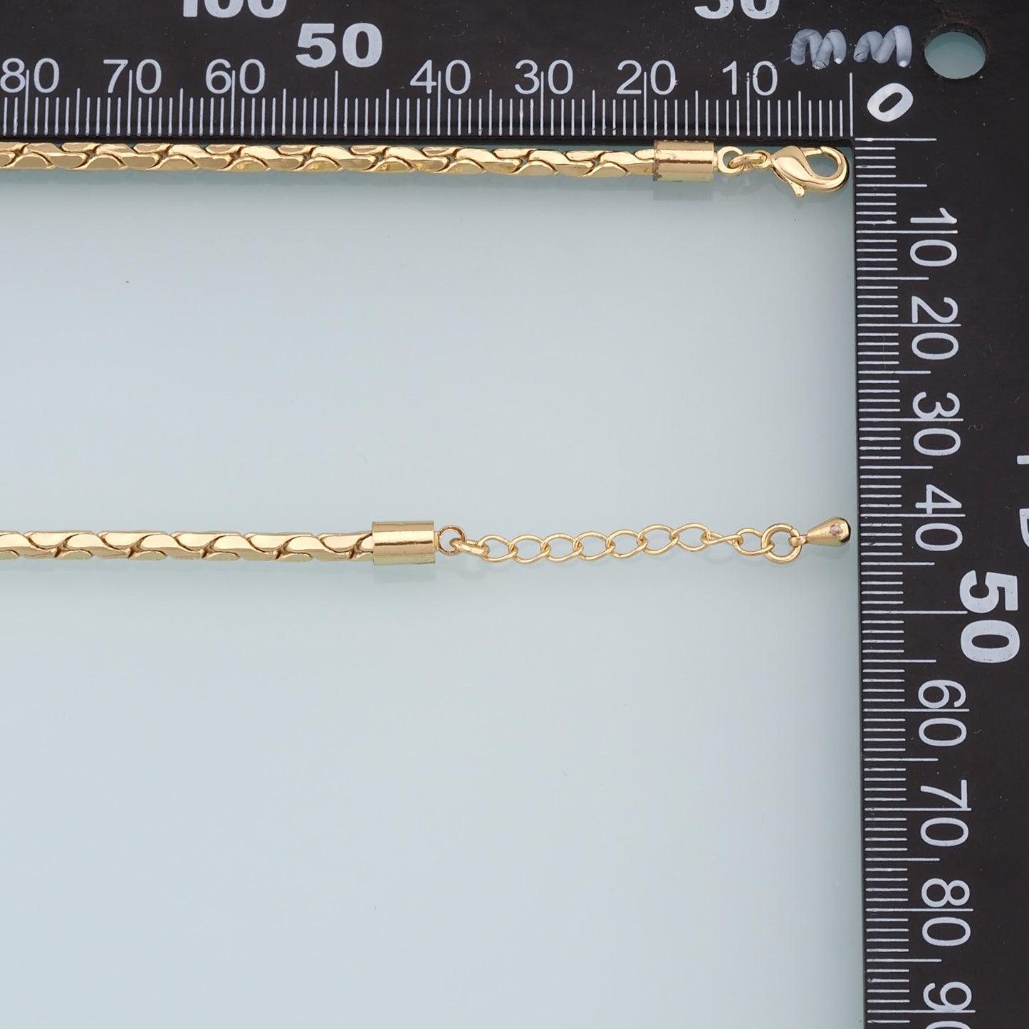 Gold Herringbone Snake Chain,18K Gold Filled Snake for Necklace Bracelet DIY Jewelry Making Supply