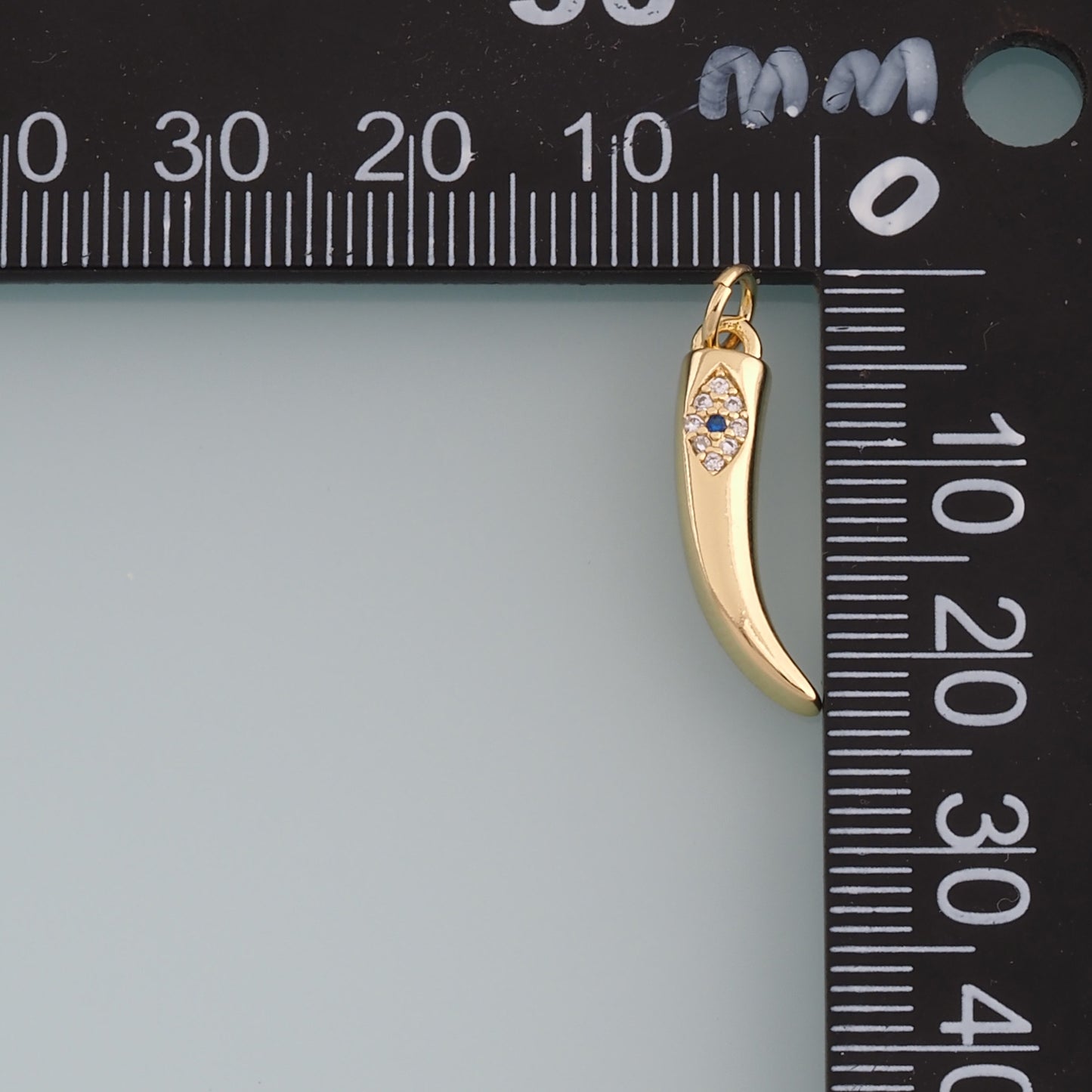 Gold Chili Evil Eye Charms,18K Gold Filled Chili Pendant,Chili Charm Bracelet Necklace for DIY Jewelry Making Supply