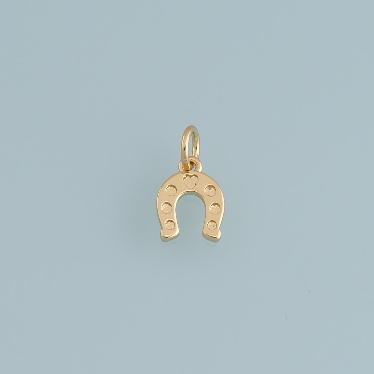 Gold horseshoe Charms,18K Gold Filled horseshoe Pendant,horseshoe Charm Bracelet Necklace for DIY Jewelry Making Supply